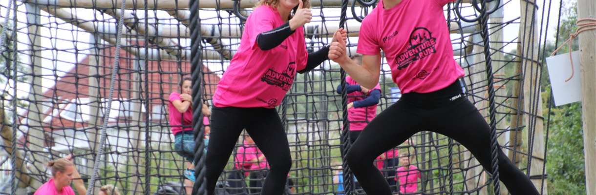 Thumb’s up tijdens de Adventure Trail!