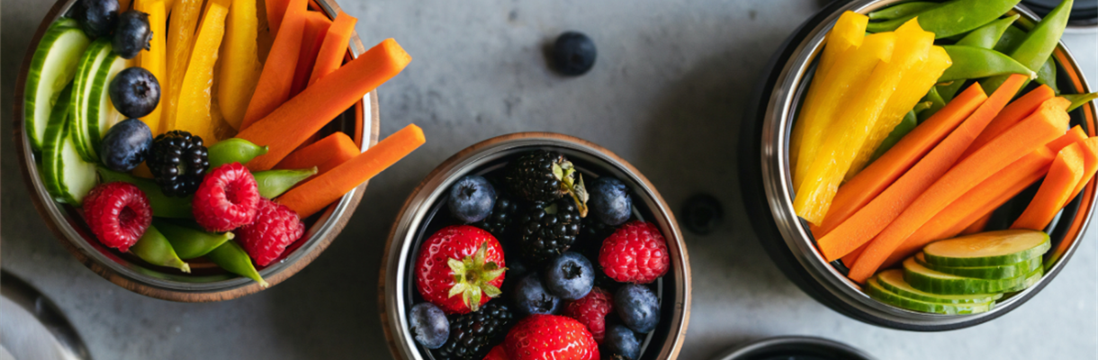 2x gezonde snack voor onderweg
