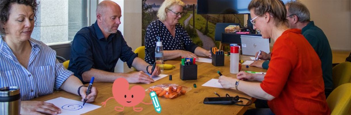 Beste breaks: Teken je collega