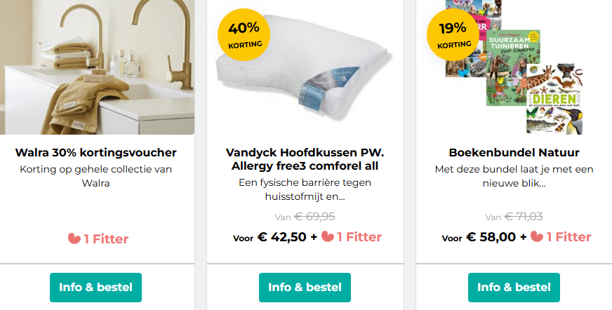 Deals in de webshop