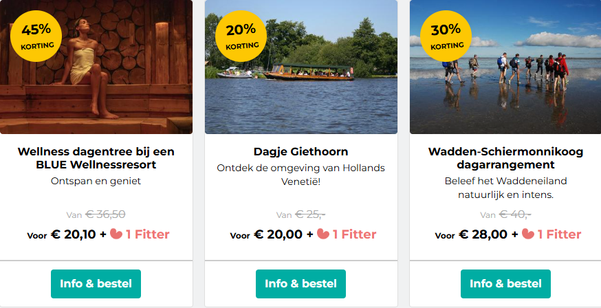 Deals in de webshop